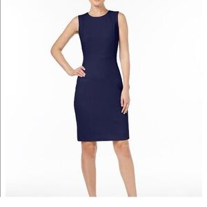 Calvin Klein Navy Midi Dress